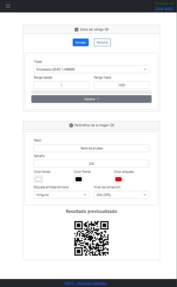 Generador de códigos QR